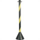 Pedestal Pvc 90Cm Plastcor Preto/Amarelo - Kit C/4 Pedestal Pvc 90Cm Plastcor Preto/Amarelo - Kit C/4