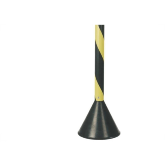 Pedestal Pvc 90Cm Plastcor Preto/Amarelo - Kit C/4 Pedestal Pvc 90Cm Plastcor Preto/Amarelo - Kit C/4