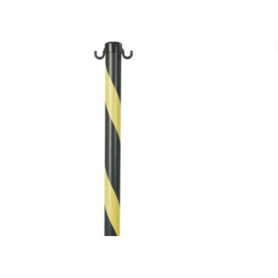 Pedestal Pvc 90Cm Plastcor Preto/Amarelo - Kit C/4 Pedestal Pvc 90Cm Plastcor Preto/Amarelo - Kit C/4