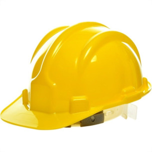 Capacete Com Carneira Plastcor Plastico Amarelo 70000463