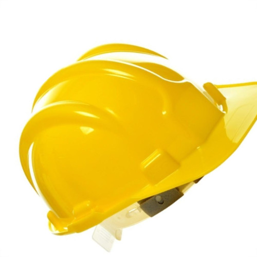 Capacete Com Carneira Plastcor Plastico Amarelo Capacete Com Carneira Plastcor Plastico Amarelo