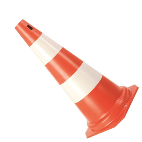 Cone Rigido Plastcor Plastico Laranja/Branco 50Cm 