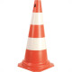 Cone Rigido Plastcor Plastico Laranja/Branco 75Cm 