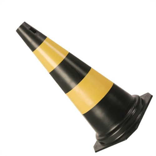 Cone Rigido Plastcor Plastico Preto/Amarelo 75Cm Cone Rigido Plastcor Plastico Preto/Amarelo 75Cm