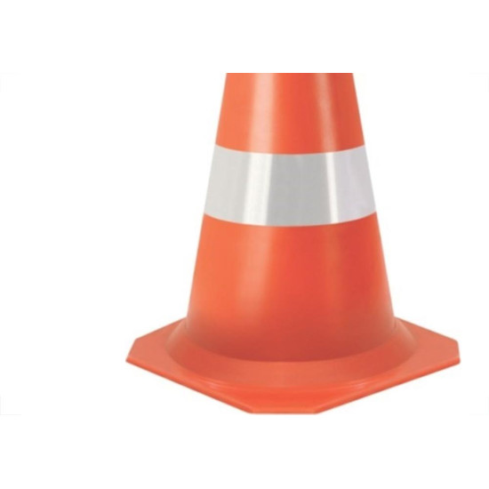 Cone Flexivel Plastcor Plastico Refletivo Laranja 50Cm 