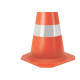 Cone Flexivel Plastcor Plastico Refletivo Laranja 50Cm 