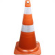 Cone Flexivel Plastcor Plastico Refletivo Laranja 75Cm 
