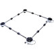 Suporte Fogao/Geladeira Girafacil Quality Cromado 10440 Suporte Fogao/Geladeira Girafacil Quality Cromado 10440