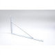 Suporte Prateleira Overtime Forte Branco 30Cm Peca 170003 - Kit C/12 Suporte Prateleira Overtime Forte Branco 30Cm Peca 170003 - Kit C/12
