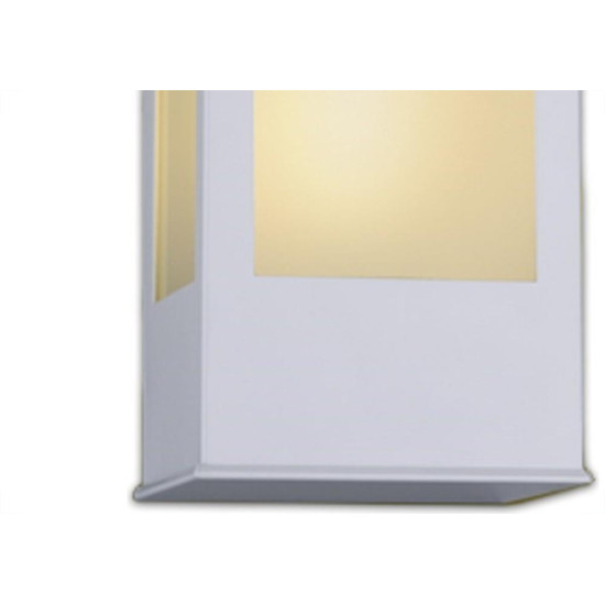 Arandela Ideal Aluminio Quadrada Para 1E27 286 Branca 2563