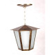 Luminaria Pendente Ideal Aco Sextavada Teto L1C Ouro Velho 2145