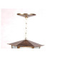Luminaria Pendente Ideal Aco Sextavada Teto L1C Ouro Velho 2145