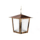 Luminaria Pendente Ideal Aco Quadrada Teto L2C Ouro Velho 2149