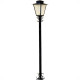 Poste Jardim Ideal Quadrado 1,76M P3 Preto Com Vidro 2247 Poste Jardim Ideal Quadrado 1,76M P3 Preto Com Vidro 2247