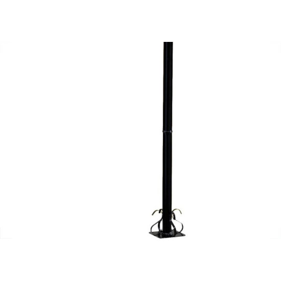 Poste Jardim Ideal Quadrado 1,76M P3 Preto Com Vidro 2247 Poste Jardim Ideal Quadrado 1,76M P3 Preto Com Vidro 2247
