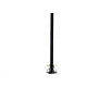 Poste Jardim Ideal Quadrado 1,76M P3 Preto Com Vidro 2247 Poste Jardim Ideal Quadrado 1,76M P3 Preto Com Vidro 2247