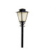 Poste Jardim Ideal Quadrado 1,76M P3 Preto Com Vidro 2247 Poste Jardim Ideal Quadrado 1,76M P3 Preto Com Vidro 2247