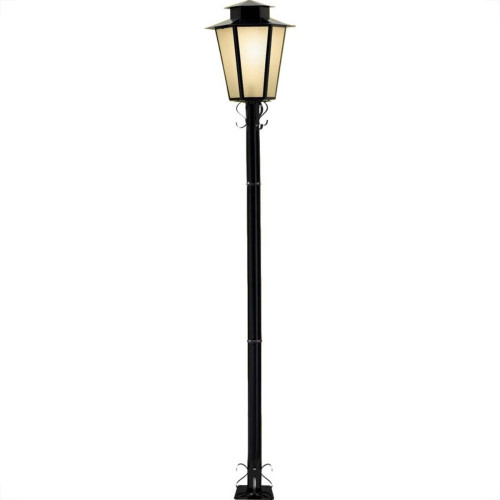 Poste Jardim Ideal Sextavado 1,76M P9 Preto Policarbonato Poste Jardim Ideal Sextavado 1,76M P9 Preto Policarbonato