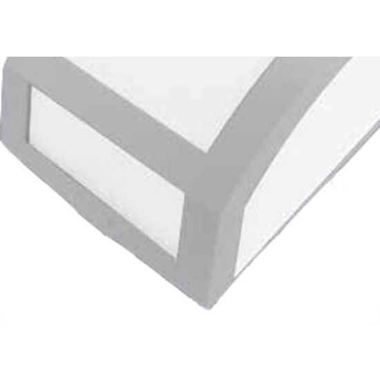 Arandela Ideal Policarbonato Para 1E27 4236 Branca 3423