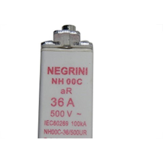 Fusivel Nh Negrini Ultra Rapido 00/ 36A Nh-00C-36/500Ur Fusivel Nh Negrini Ultra Rapido 00/ 36A Nh-00C-36/500Ur