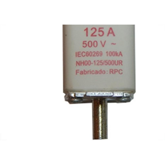 Fusivel Nh Negrini Ultra Rapido 00/125A Nh-00-125/500Ur Fusivel Nh Negrini Ultra Rapido 00/125A Nh-00-125/500Ur