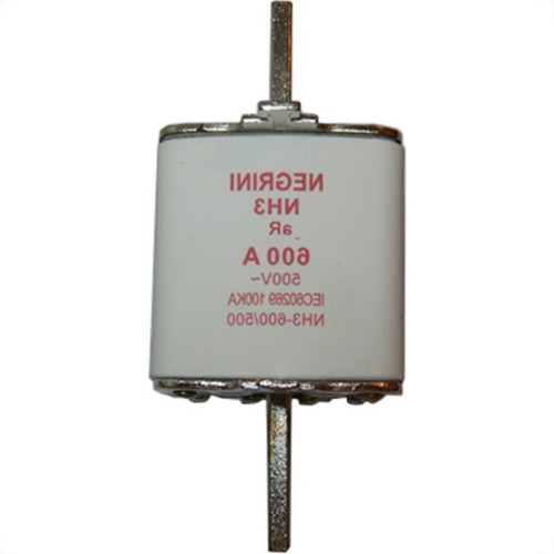 Fusivel Nh Negrini Ultra Rapido 03/600A Nh-3-600/500Ur - Kit C/3 Fusivel Nh Negrini Ultra Rapido 03/600A Nh-3-600/500Ur - Kit C/3
