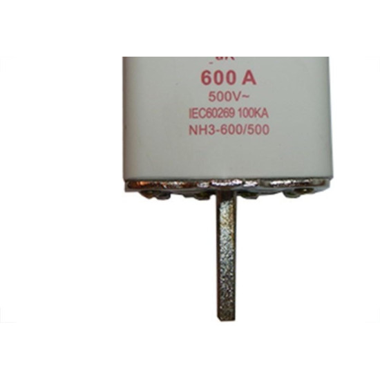 Fusivel Nh Negrini Ultra Rapido 03/600A Nh-3-600/500Ur - Kit C/3 Fusivel Nh Negrini Ultra Rapido 03/600A Nh-3-600/500Ur - Kit C/3