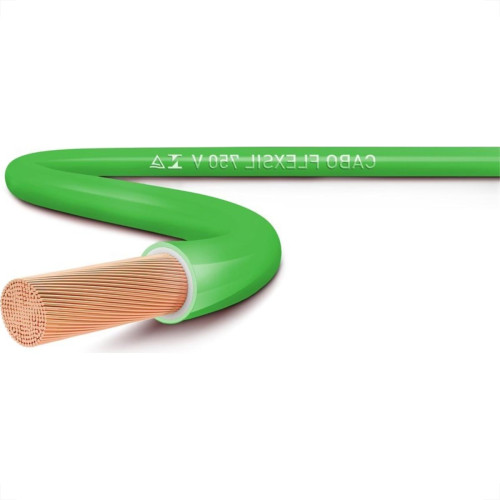 Fio Cabinho Flexivel Sil 750V ''Por Metro'' 25Mm Verde