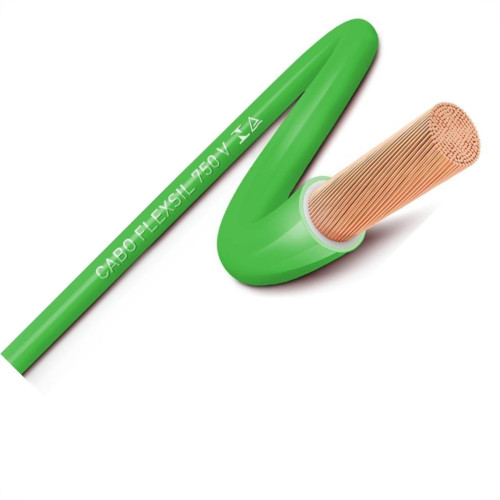 Fio Cabinho Flexivel Sil 750V ''Por Metro'' 25Mm Verde