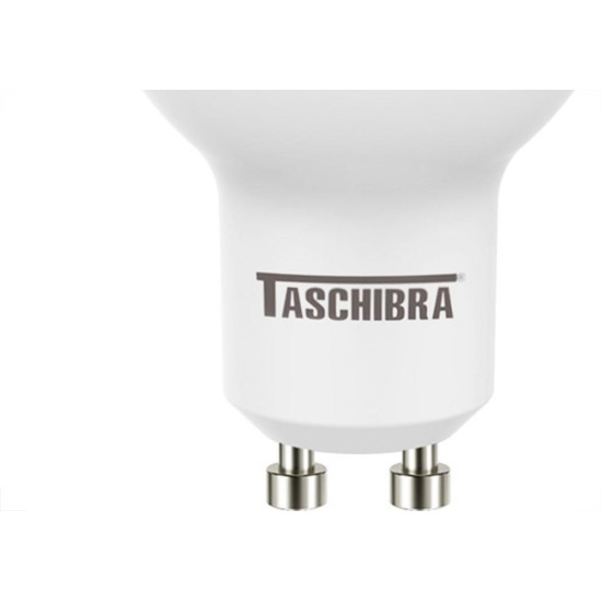 Lampada Led Dicroica Gu10 Taschibra 04,3W 3000K