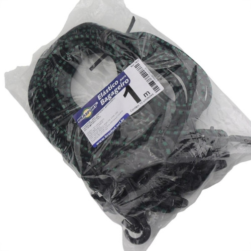 Elastico Para Bagageiro Brasfort 1,00M Garra Pvc 7617 - Kit C/10 Elastico Para Bagageiro Brasfort 1,00M Garra Pvc 7617 - Kit C/10