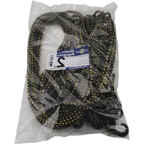 Elastico Para Bagageiro Brasfort 2,00M Garra Pvc 7619 - Kit C/10 Elastico Para Bagageiro Brasfort 2,00M Garra Pvc 7619 - Kit C/10