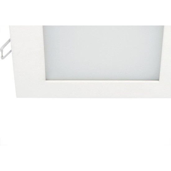 Luminaria Led Plafon Taschibra Embutir Quadrado 06W 3000K 12Cm 