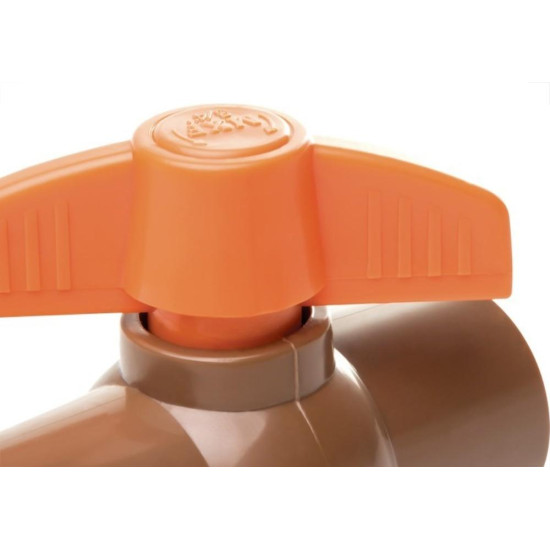 Registro Esfera Pvc Brazhu 40Mm Liso Liso 9157