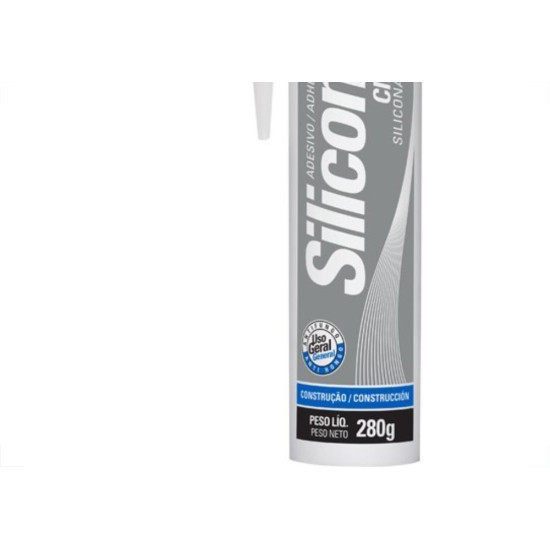 Cola Silicone Tekbond 280G Acetico Cinza Cola Silicone Tekbond 280G Acetico Cinza