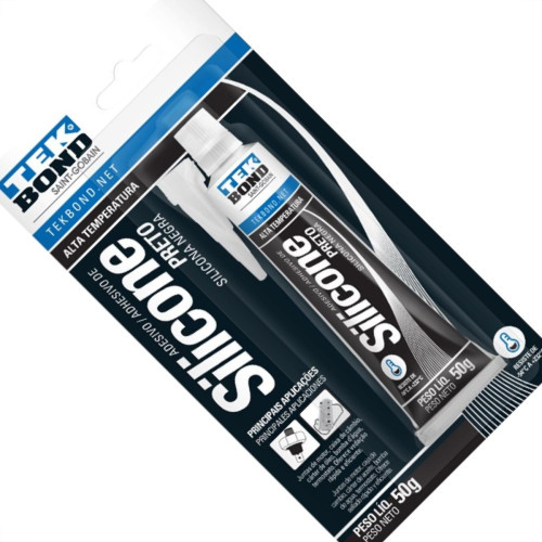 Cola Silicone Tekbond 50G Alta Temperatura Preta Cola Silicone Tekbond 50G Alta Temperatura Preta