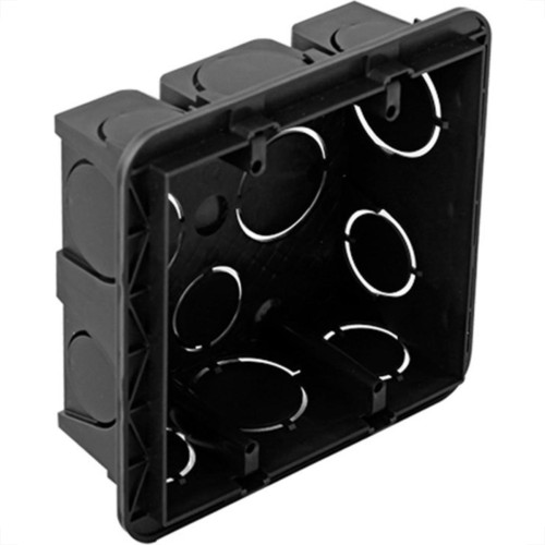 Caixinha Luz Plastica 4X4 Pial/Legrand Preta 689045 - Kit C/16 Caixinha Luz Plastica 4X4 Pial/Legrand Preta 689045 - Kit C/16