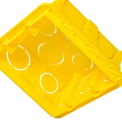Caixinha Luz Plastica 4X4 Pial/Legrand Amarela 689035 - Kit C/16 Caixinha Luz Plastica 4X4 Pial/Legrand Amarela 689035 - Kit C/16