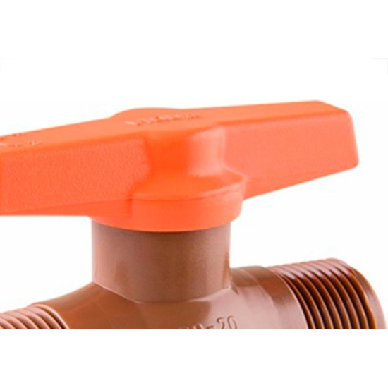 Registro Esfera Pvc Viqua Rosca Externa 1/2'' 