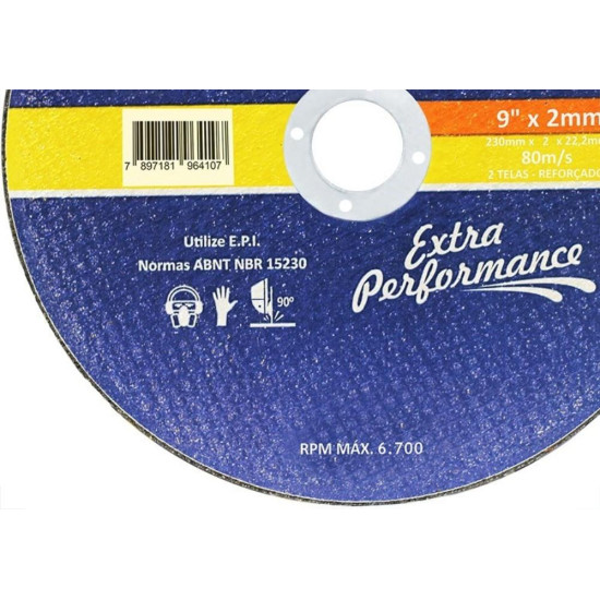 Disco De Corte Para Inox Hammer 9 X 2,0Mm Gydi1200 Disco De Corte Para Inox Hammer 9 X 2,0Mm Gydi1200