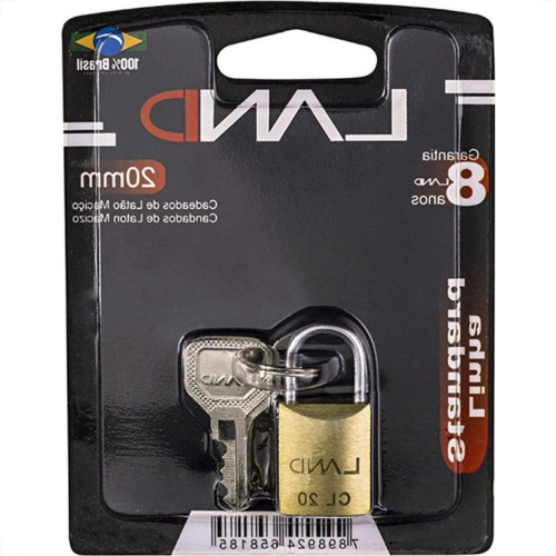 Cadeado Land 20Mm Blister 2540 Cadeado Land 20Mm Blister 2540