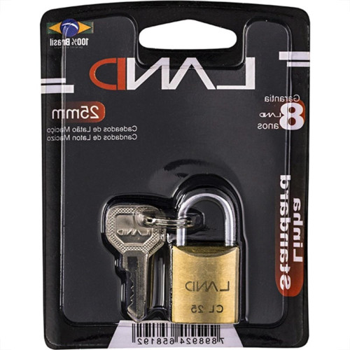 Cadeado Land 25Mm Blister 2541 Cadeado Land 25Mm Blister 2541