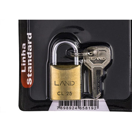 Cadeado Land 25Mm Blister 2541 Cadeado Land 25Mm Blister 2541