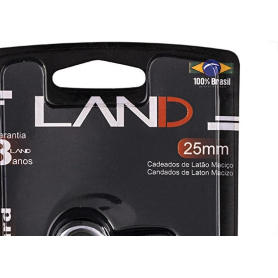 Cadeado Land 25Mm Blister 2541 Cadeado Land 25Mm Blister 2541