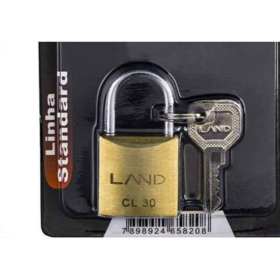 Cadeado Land 30Mm Blister 2542 Cadeado Land 30Mm Blister 2542