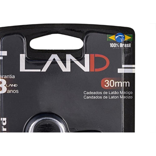 Cadeado Land 30Mm Blister 2542 Cadeado Land 30Mm Blister 2542