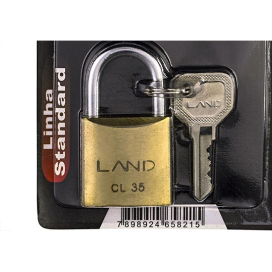 Cadeado Land 35Mm Blister 2543 Cadeado Land 35Mm Blister 2543
