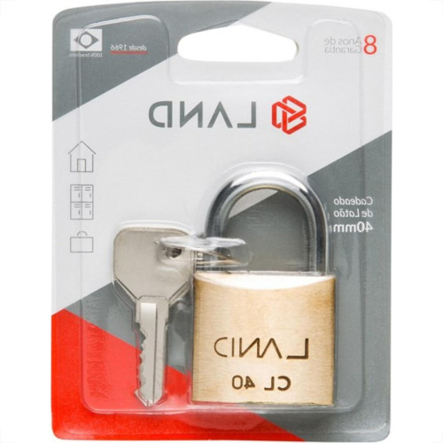 Cadeado Land 40Mm Blister 2511 Cadeado Land 40Mm Blister 2511