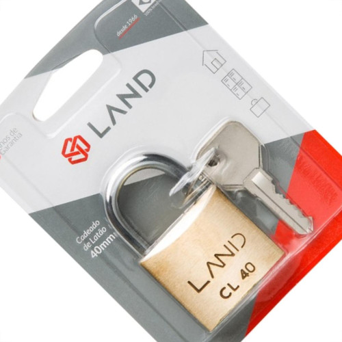 Cadeado Land 40Mm Blister 2511 Cadeado Land 40Mm Blister 2511