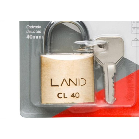 Cadeado Land 40Mm Blister 2511 Cadeado Land 40Mm Blister 2511